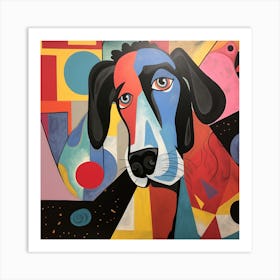 Abstract Dog Painting 3 Art Print