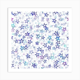 Christmas Stars Background Art Print