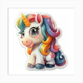 Unicorn Sticker 104 Art Print