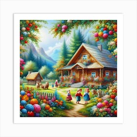 House In The Forest Art Print