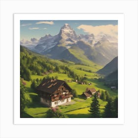 Swiss Alps Art Print