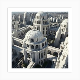 Future Gothic Architecture City Art Print Art Print