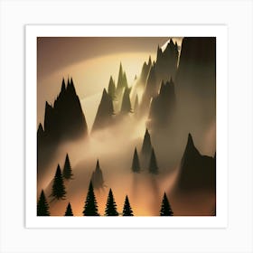 Mountain - Mountain Stock Videos & Royalty-Free Footage Art Print