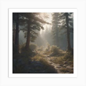 Dark Forest Art Print