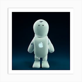 Apple Robot man Art Print