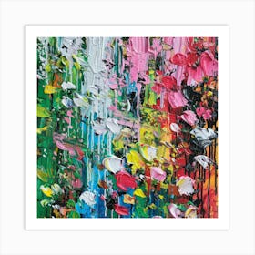 Abstract Flower Painting 5 Art Print