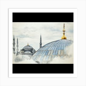 Blue Mosque Art Print