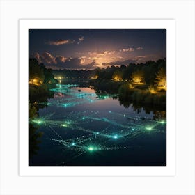 Night In The Forest 12 Art Print