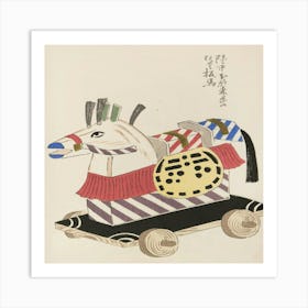 Horse On A Cart Art Print