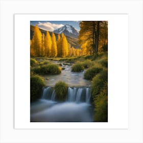 Autumn Stream Art Print