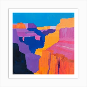 Colourful Abstract Grand Canyon National Park Usa 4 Art Print