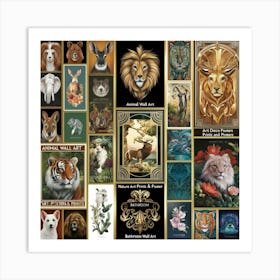 Lions And Tigers 1 Art Print