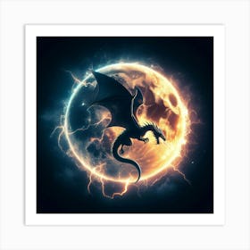 Dragon's Lair by dee Art Print