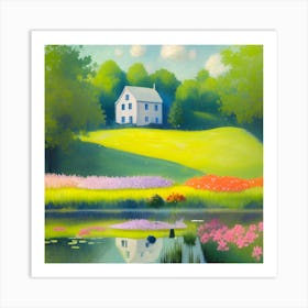 House By The Pond 12 Art Print