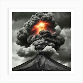 Volcano Eruption 2 Art Print