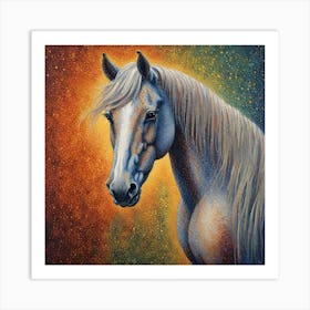 White Horse Art Print