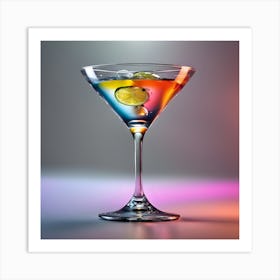 Rainbow Gin Art Print