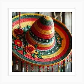 Mexican sombrero 2 Art Print