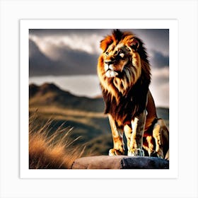 Lion art 14 Art Print