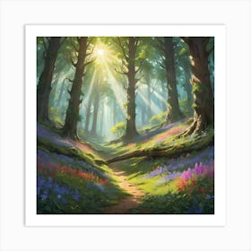 Forest Path 2 Art Print