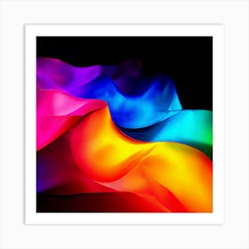 Color Brightness Vibrant Electric Power Gradient Vivid Intense Dynamic Radiant Glowing En (9) Art Print