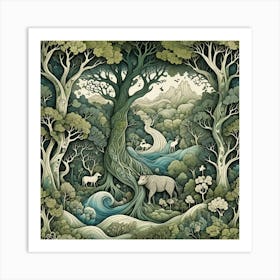 Forest In The Woods Art Print