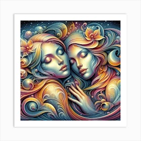 Two Women In Love Art Print