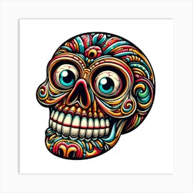 Day Of The Dead Skull 16 Art Print