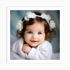 Cute Baby Girl 1 Art Print