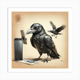 Crow! 6 Art Print