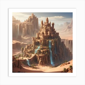 Sand Castle In The Desert Art Print