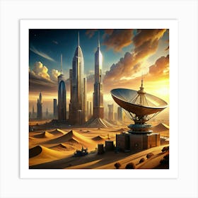 Futuristic City Art Print