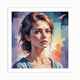 Portrait Of A Girl 15 Art Print