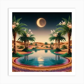 Night In The Desert 1 Art Print