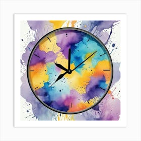 Triangle Geometric Clock Booble Marble Clock Frida Kahlo Clock Prismfold Clock Karma That Goes Around, Comes Around Circle Quote Clock Lucky Cat Clock (74) Art Print