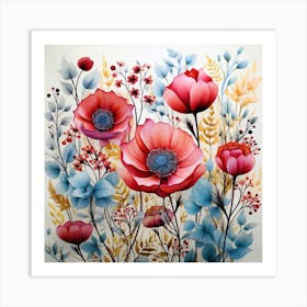 Red Poppies Art Print