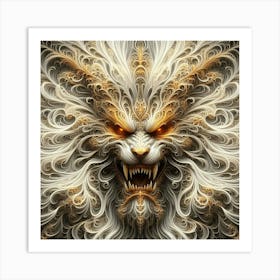 Lion Head 17 Art Print