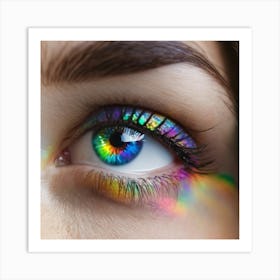 Rainbow Eye 11 Art Print