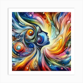 Abstract Of A Woman 10 Art Print