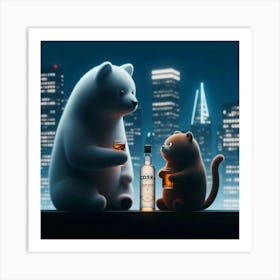 Polar Bears Art Print