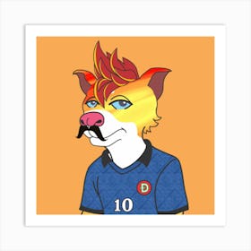 Soccer Doge #1279 Art Print