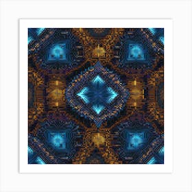 Abstract Fractal Pattern art print 1 Art Print