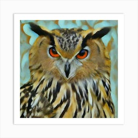 Owl Portrait 2 Art Print