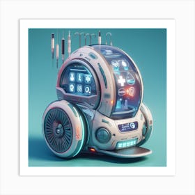 Futuristic Robot 2 Art Print