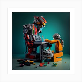 Lego Artist Art Print