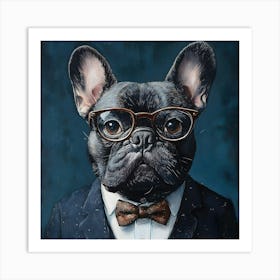 This Frenchie Is All Business 1 Art Print