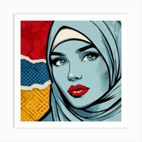 Pop Muslim Woman 2 Art Print