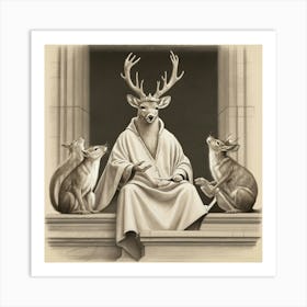 Deer King 1 Art Print