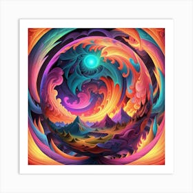 Psychedelic Painting Art Print