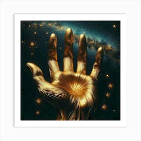 Golden Hand 1 Art Print